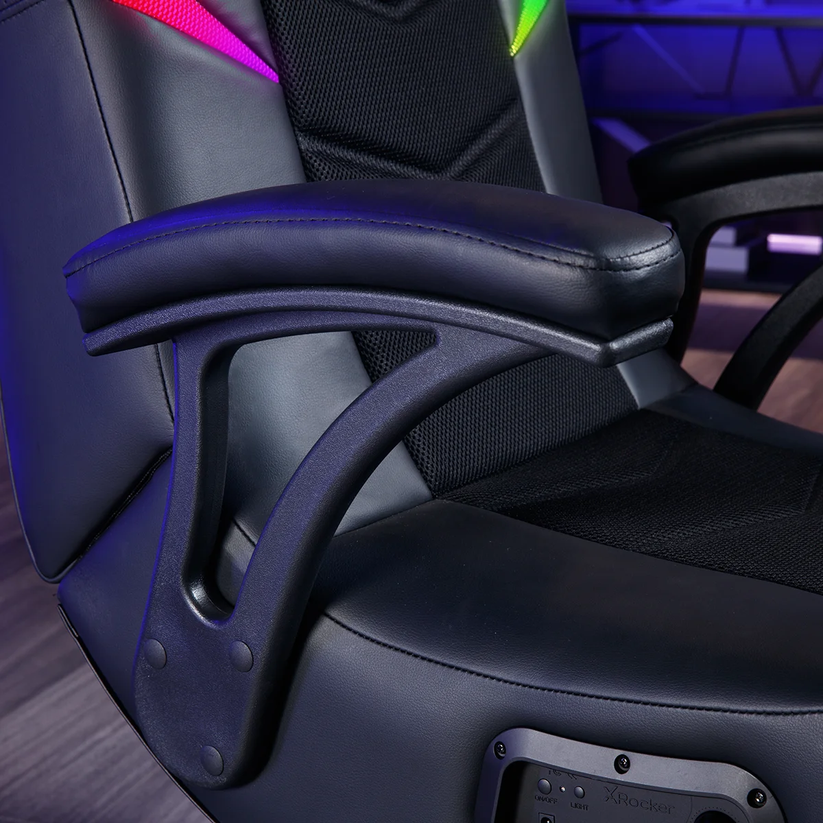 Nemesis RGB Pedestal Gaming Chair, Black - Image 7