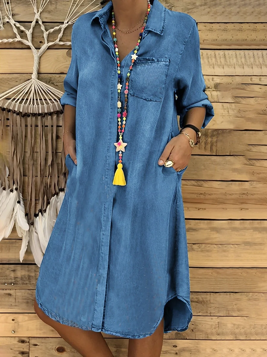 Kristina - Robe en jean ample