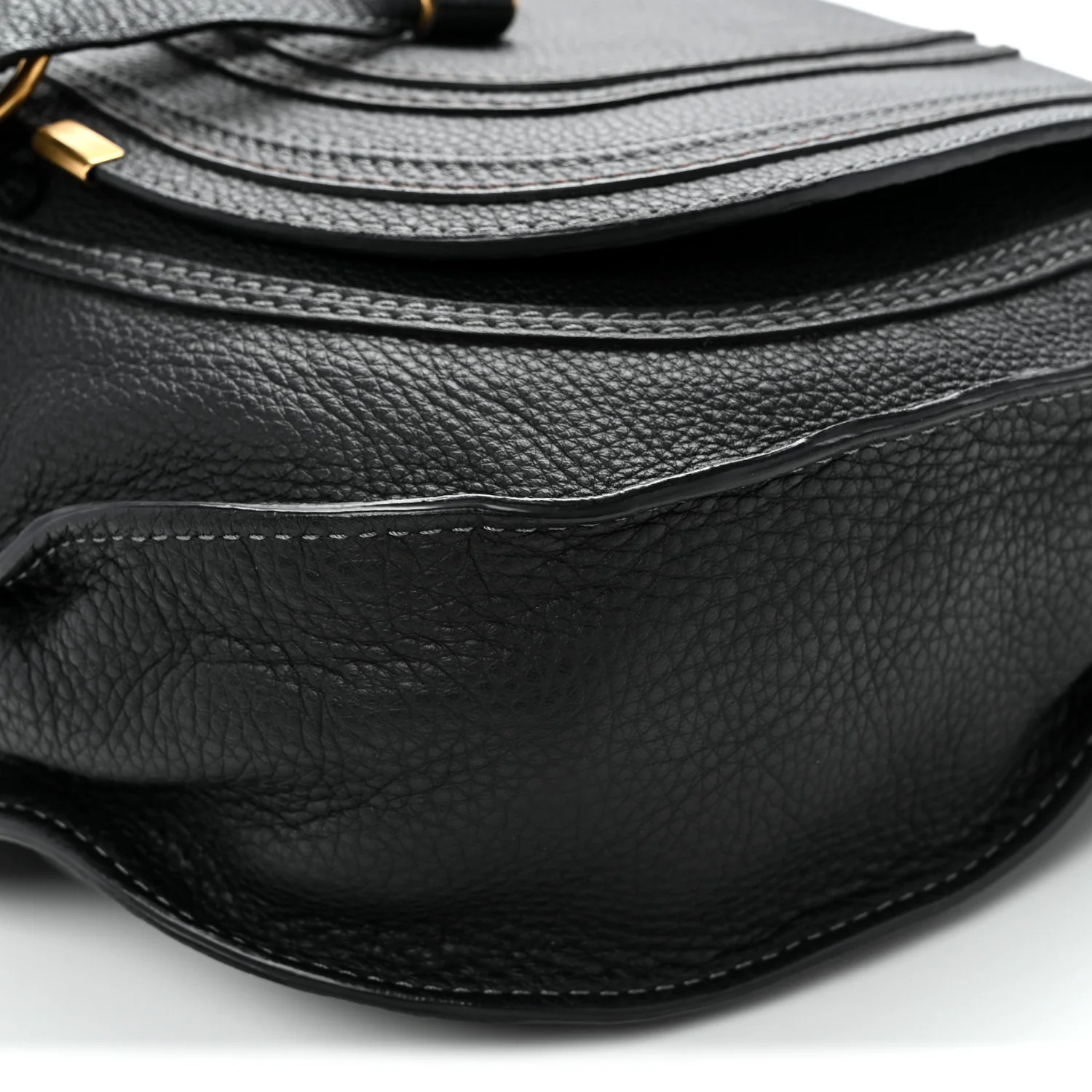 Calfskin Medium Marcie Satchel Black