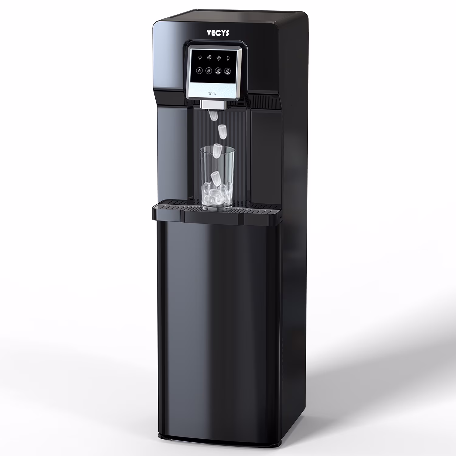 3 5 gal Bottom Loading Cold Water Cooler with Ice Supply, 18LBS Daily Ice Making