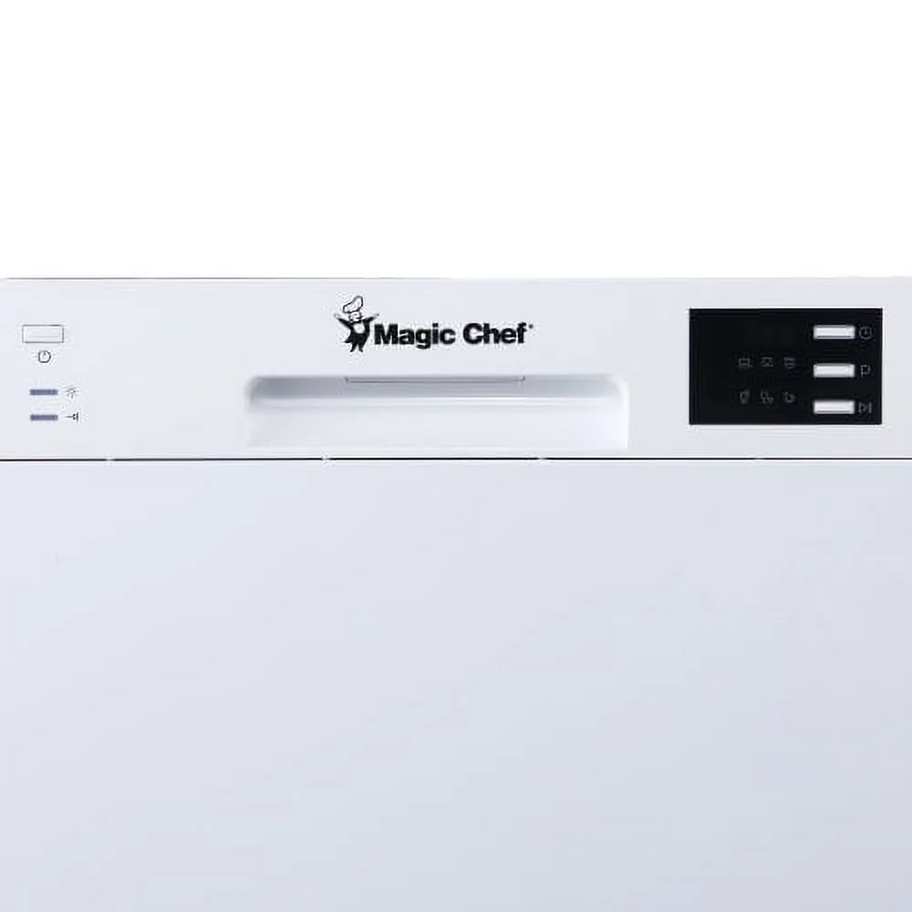 Energy Star 6-Place Setting Countertop Dishwasher (Model MCSCD6W5) Fits under cabinetry as it sits 17.2" Tall(White) - Image 7