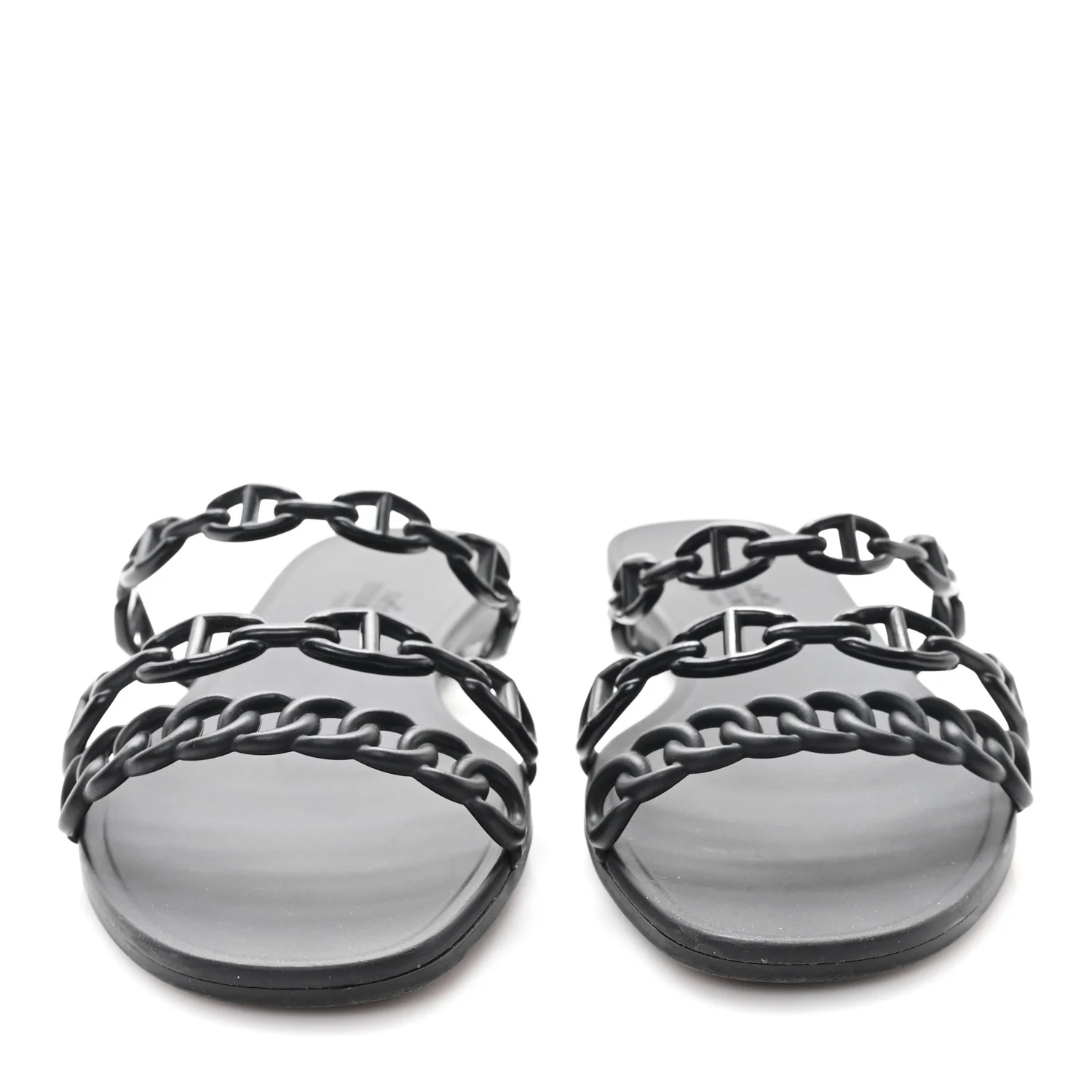 Rubber Chaine d'Ancre Rivage Sandals 38 Black