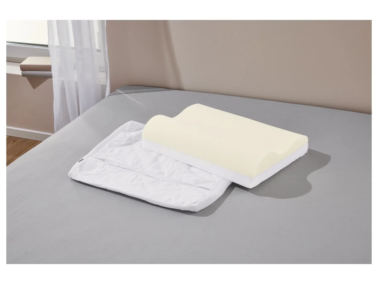 LIVARNO home Oreiller cervical Polygiene, 50 x 36 cm