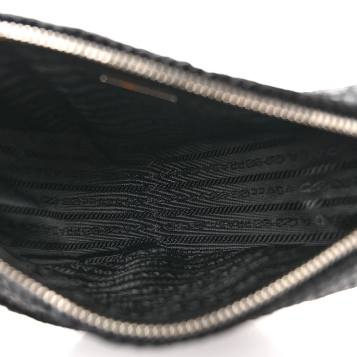 Yarn Raffia Effect Crochet Triangle Shoulder Bag Black