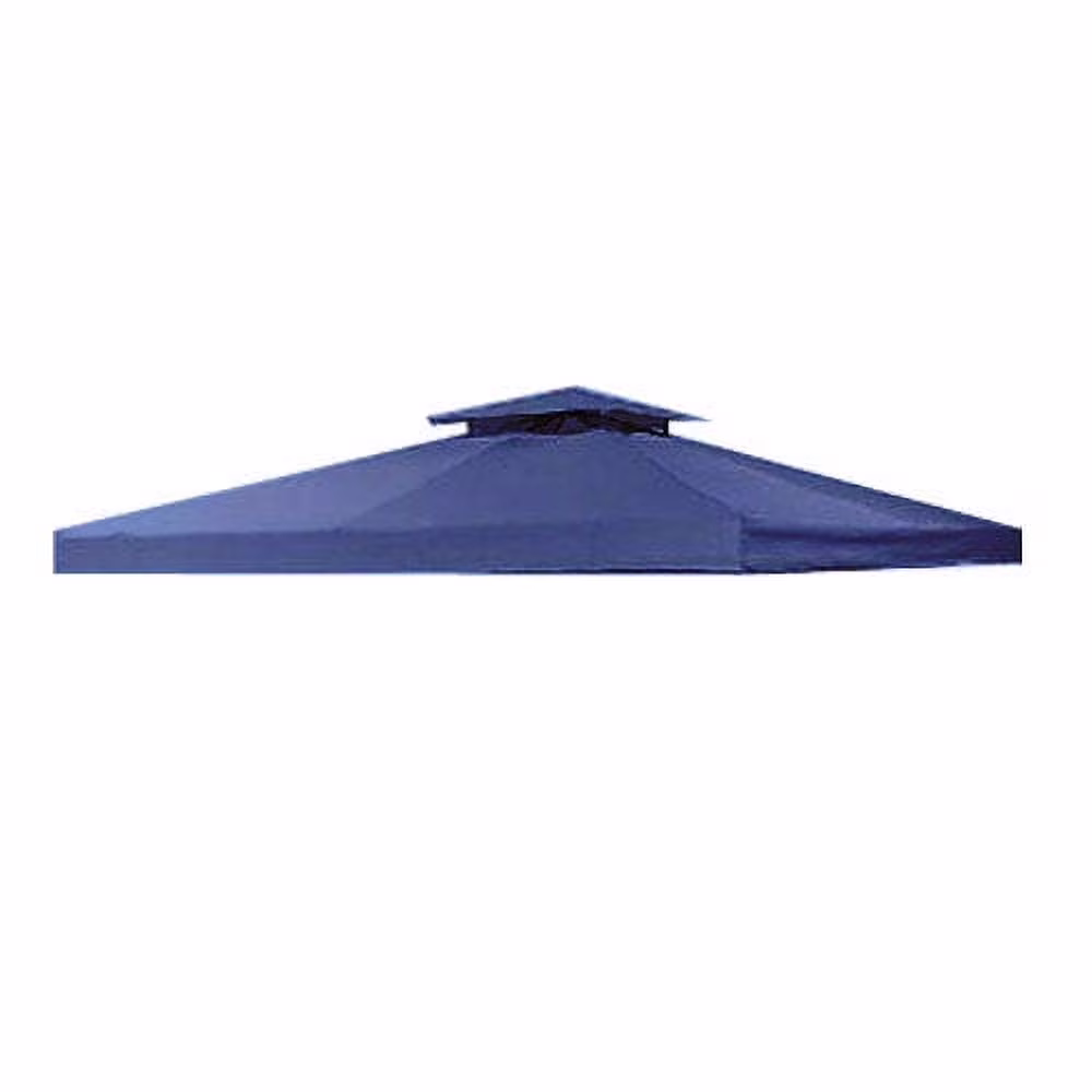 Garden Winds Universal Two-Tiered Replacement Gazebo Canopy Top, True Navy, RipLock 350