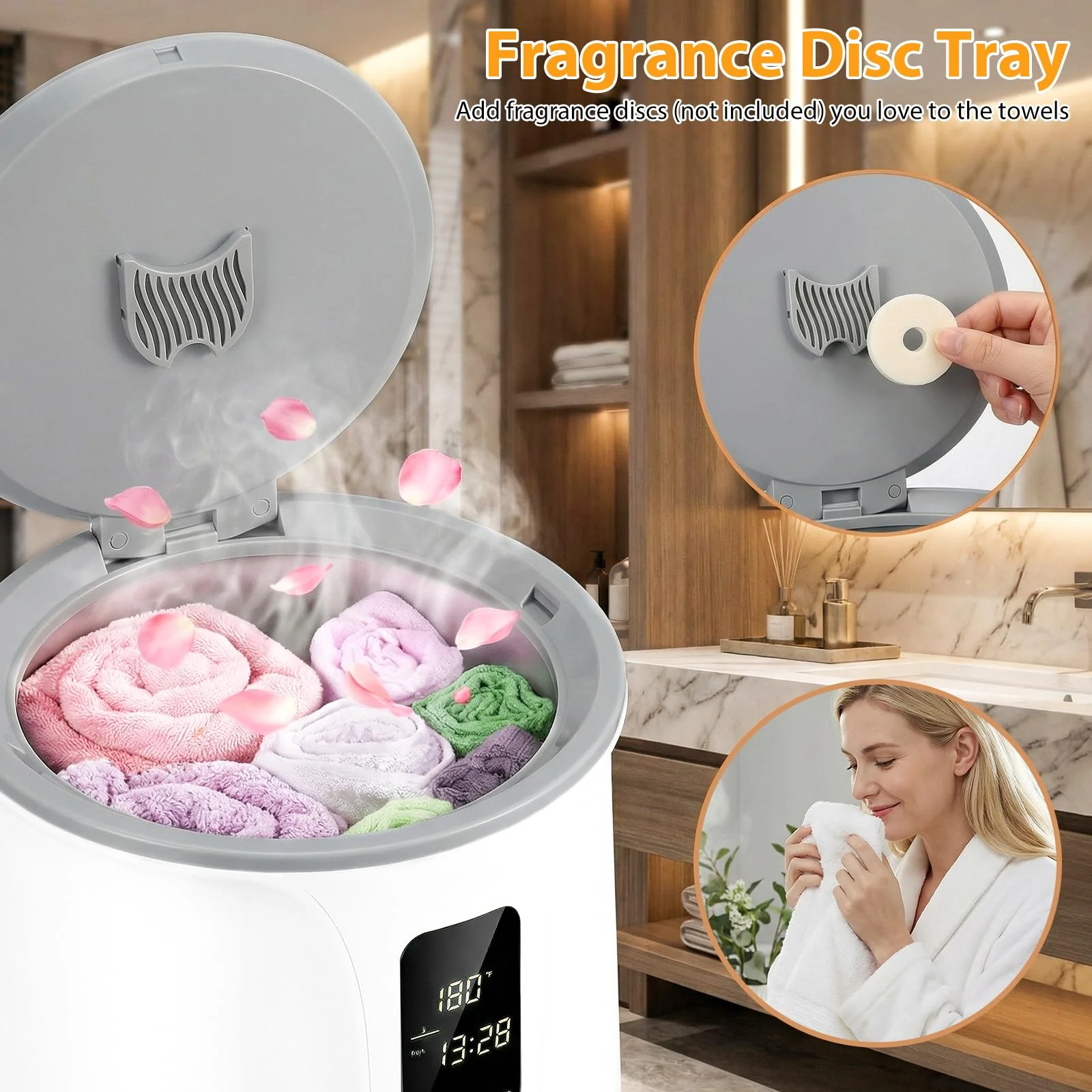 Tangkula 20L Electric Towel Heater with 3 Temperature Settings
