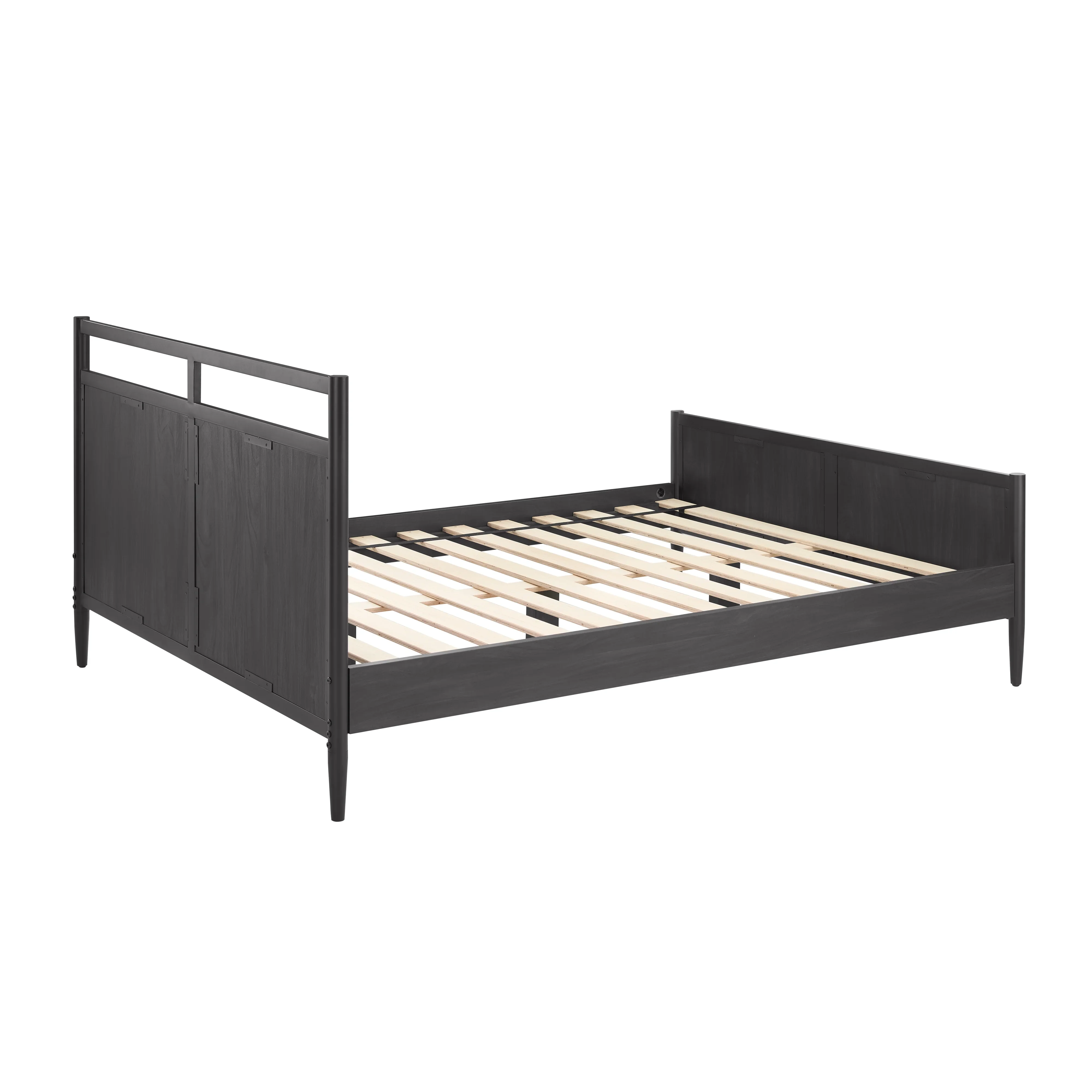 Better Homes & Gardens Oaklee Queen Bed, Charcoal Finish