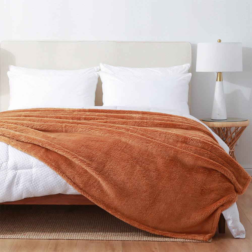 Berkshire Extra-Fluffy Recycled Blanket, Butter Scotch, King