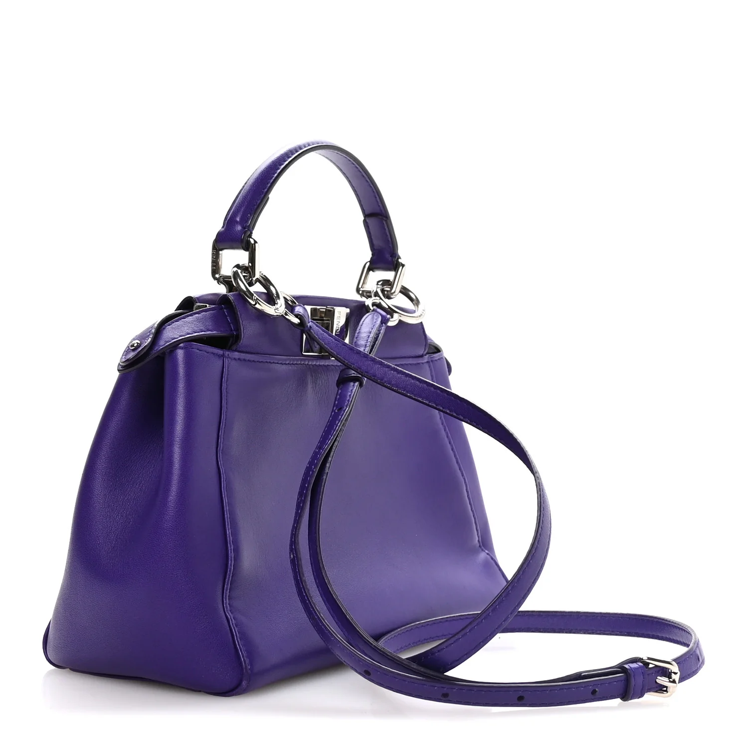 Nappa Mini Peekaboo Iconic Satchel Violet