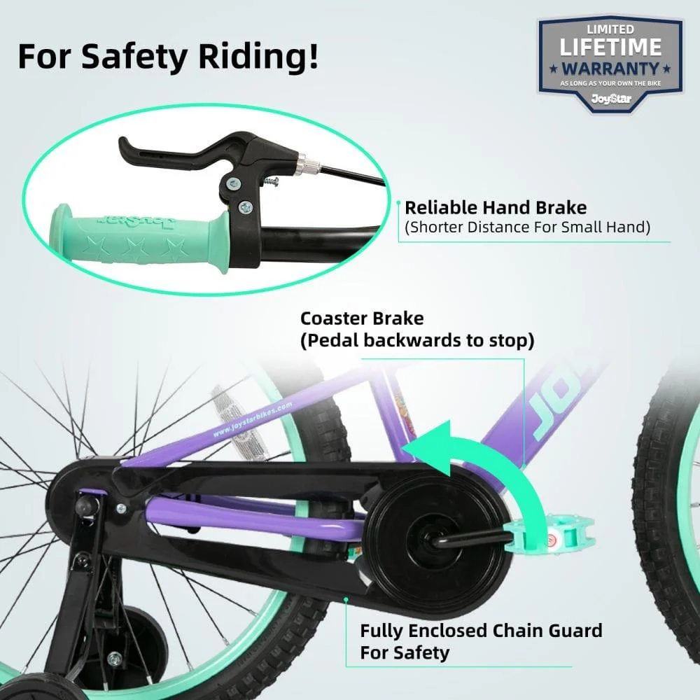 Vélo enfant JOYSTAR NEO 20 pouces avec stabilisateurs