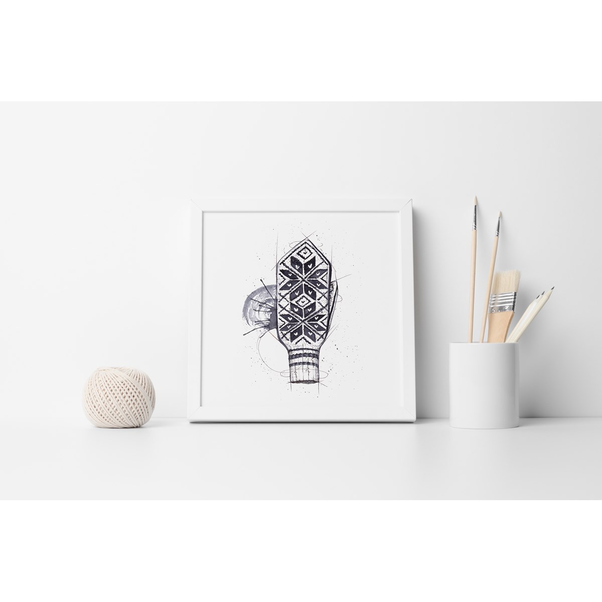 Store kunstkort selbuvott