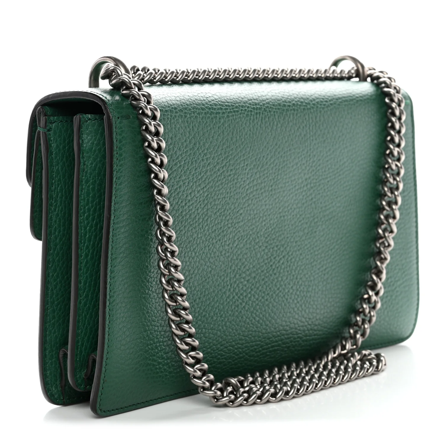 Pebbled Calfskin Small Dionysus Shoulder Bag Emerald