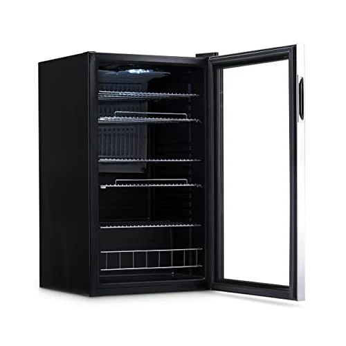 Beverage Refrigerator Cooler | 126 Cans Free Standing with Right Hinge Glass Door