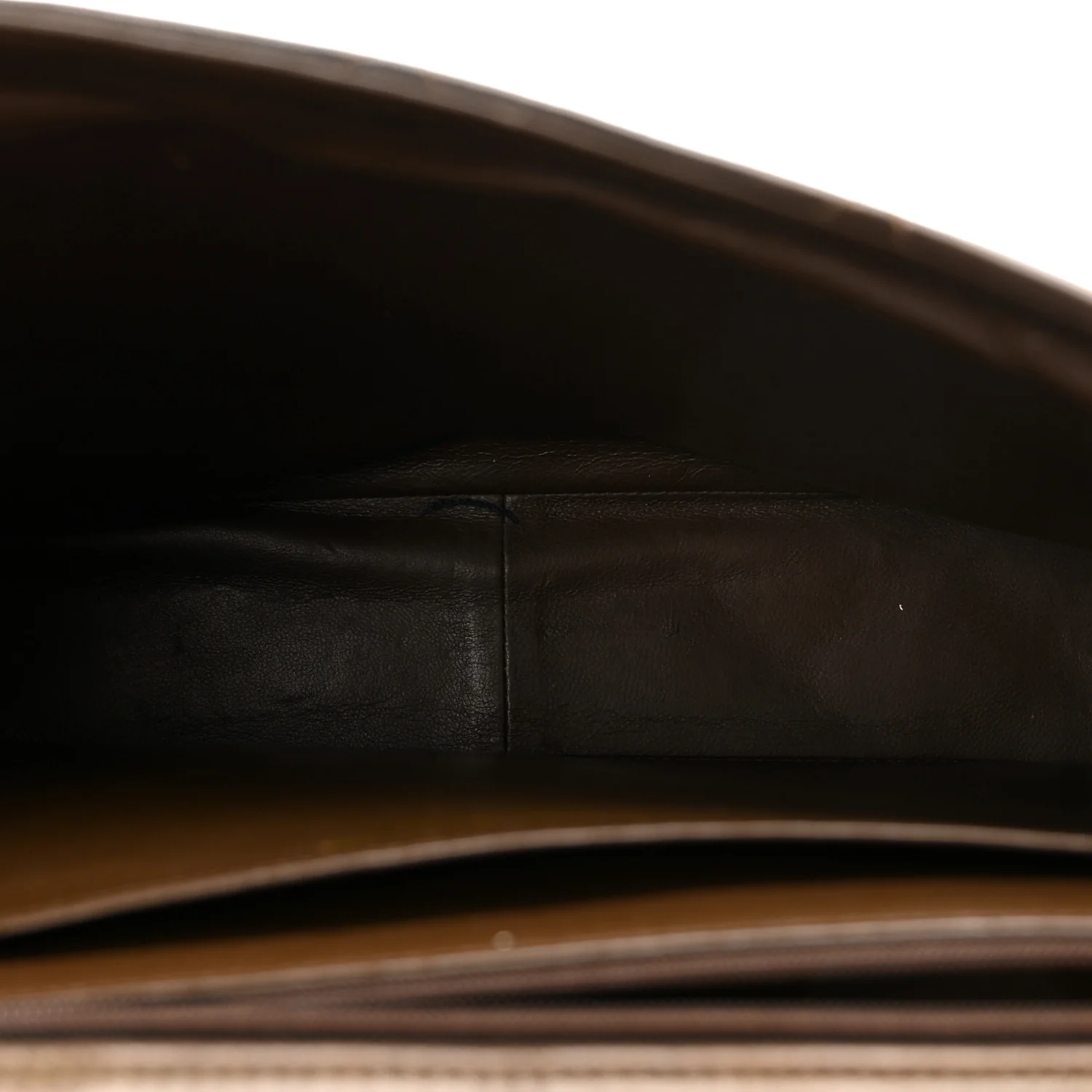 Lambskin Quilted CC Single Flap Shoulder Bag Brown