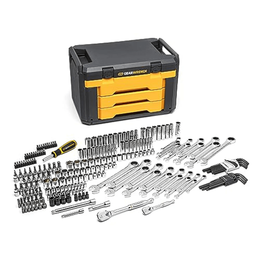 232 Piece 1/4#8243;. 3/8#8243; Drive Metric SAE Mechanics Hand Tool Set - Image 3