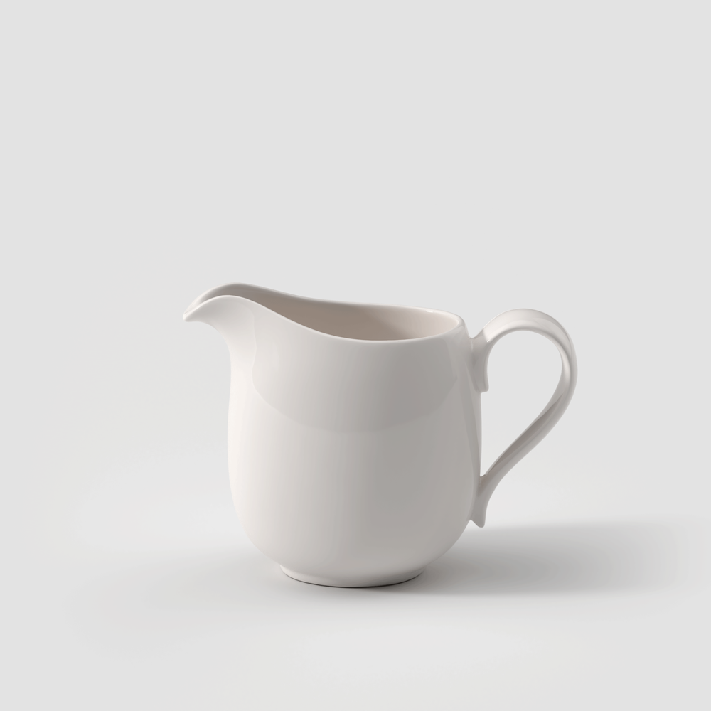 New Cottage Creamer - White, 8.8 oz, Premium Porcelain