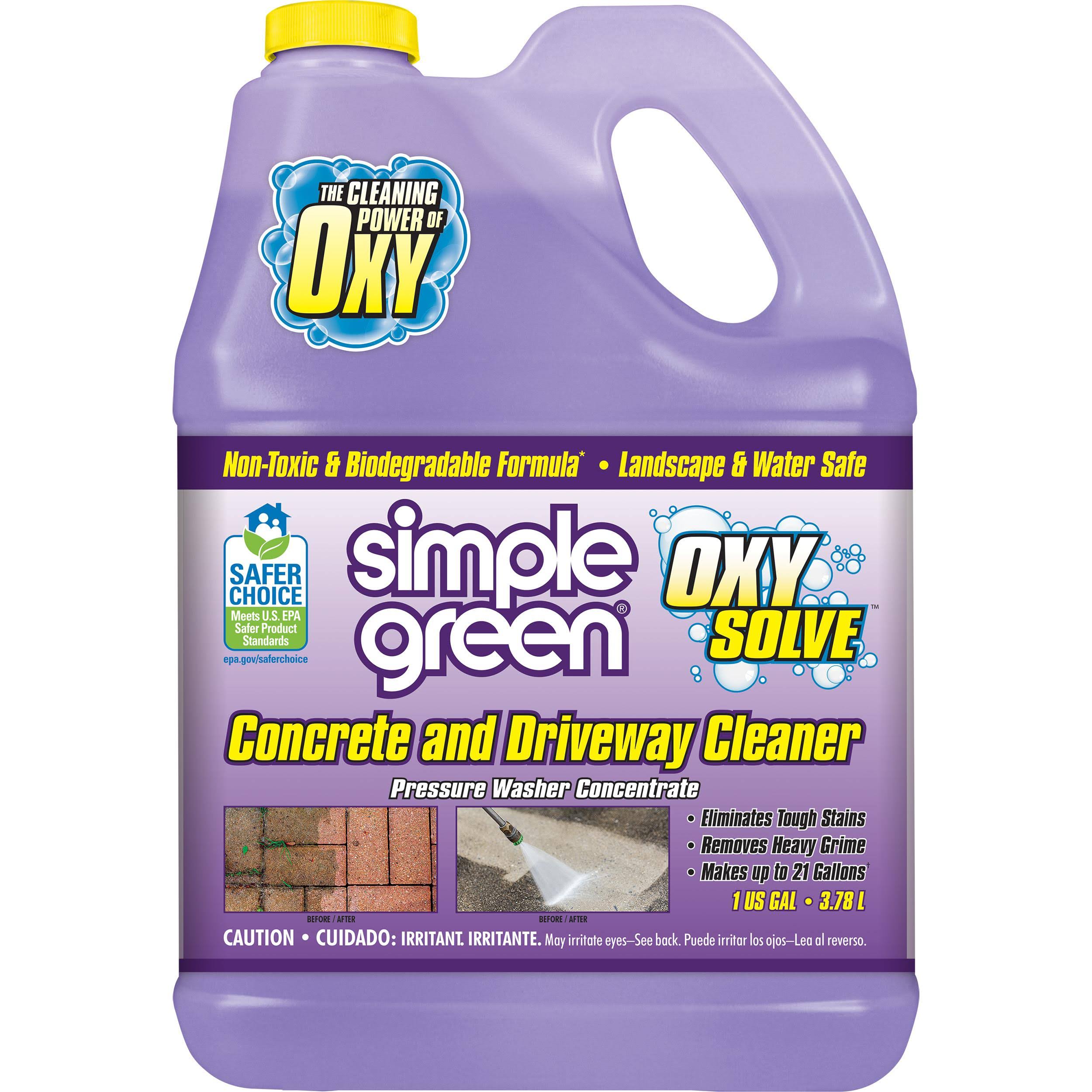 Simple Green Oxy Solve Concrete Driveway Pressure Washer Concentrate 1 gal.