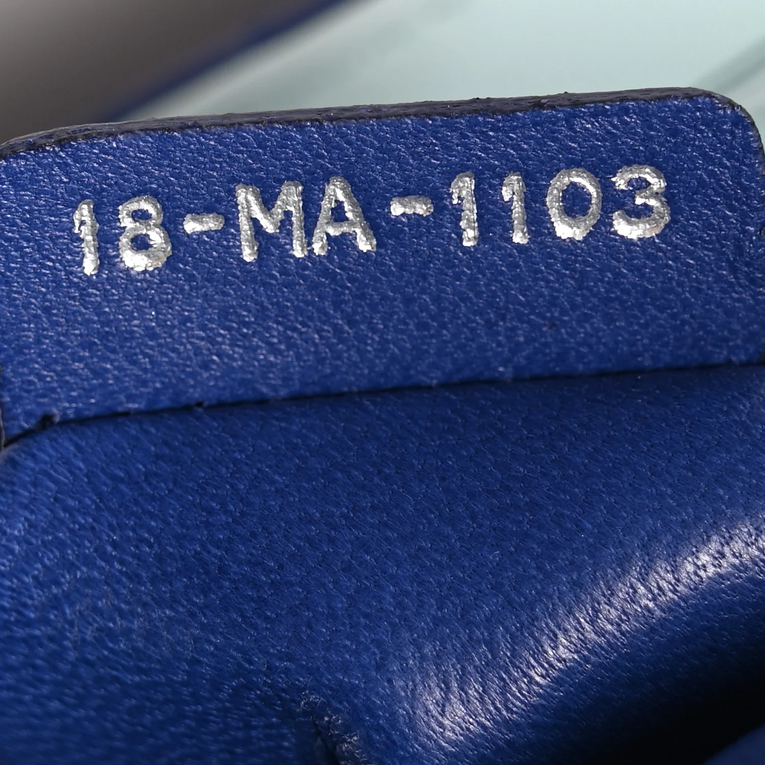Lambskin Cannage Medium Miss Dior Flap Blue