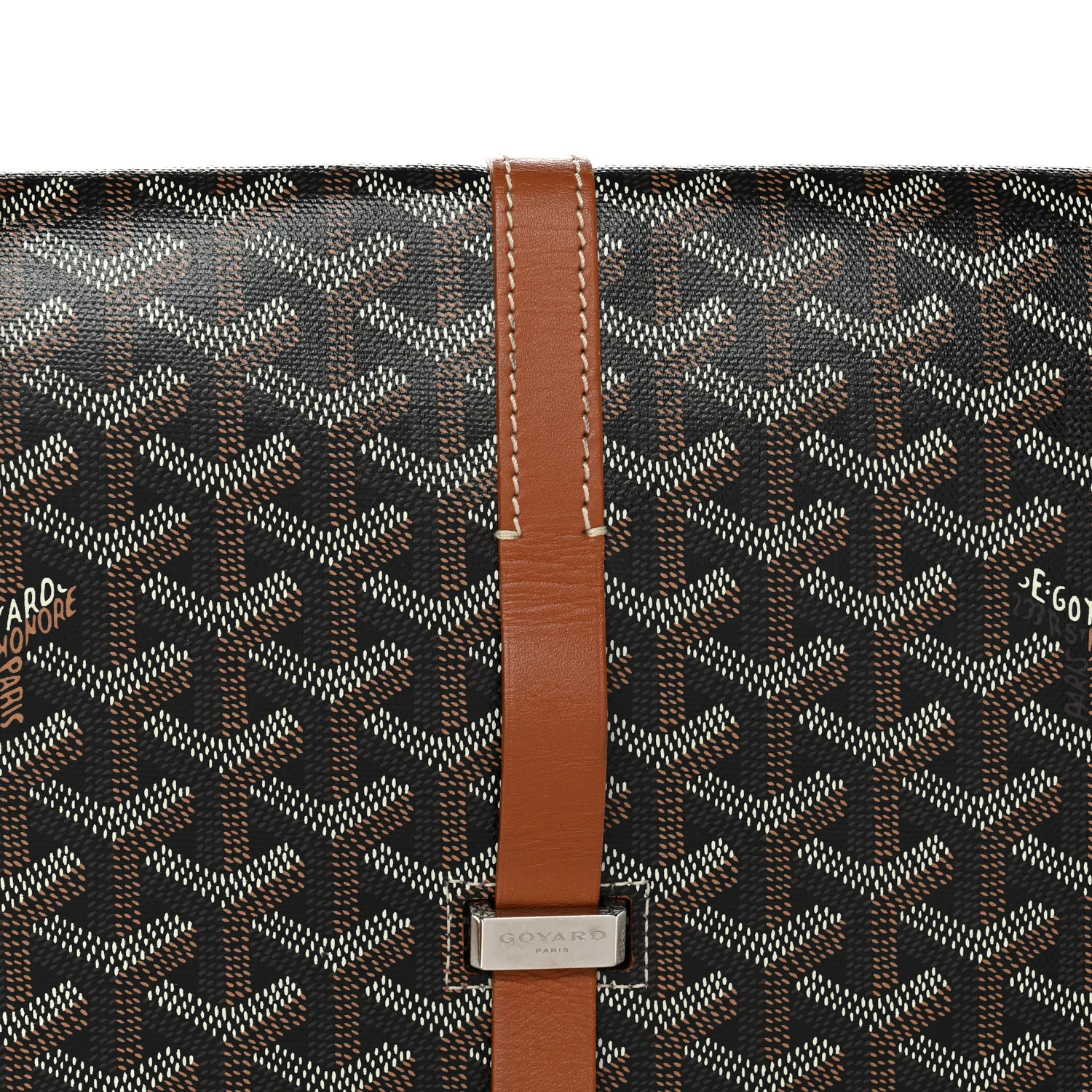 Goyardine Belvedere II MM Messenger Bag Black Gold