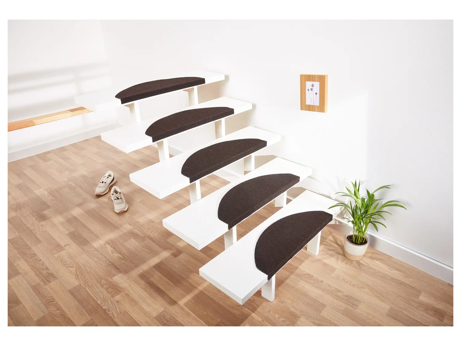 LIVARNO home Set de 15 tapis de marches d'escalier