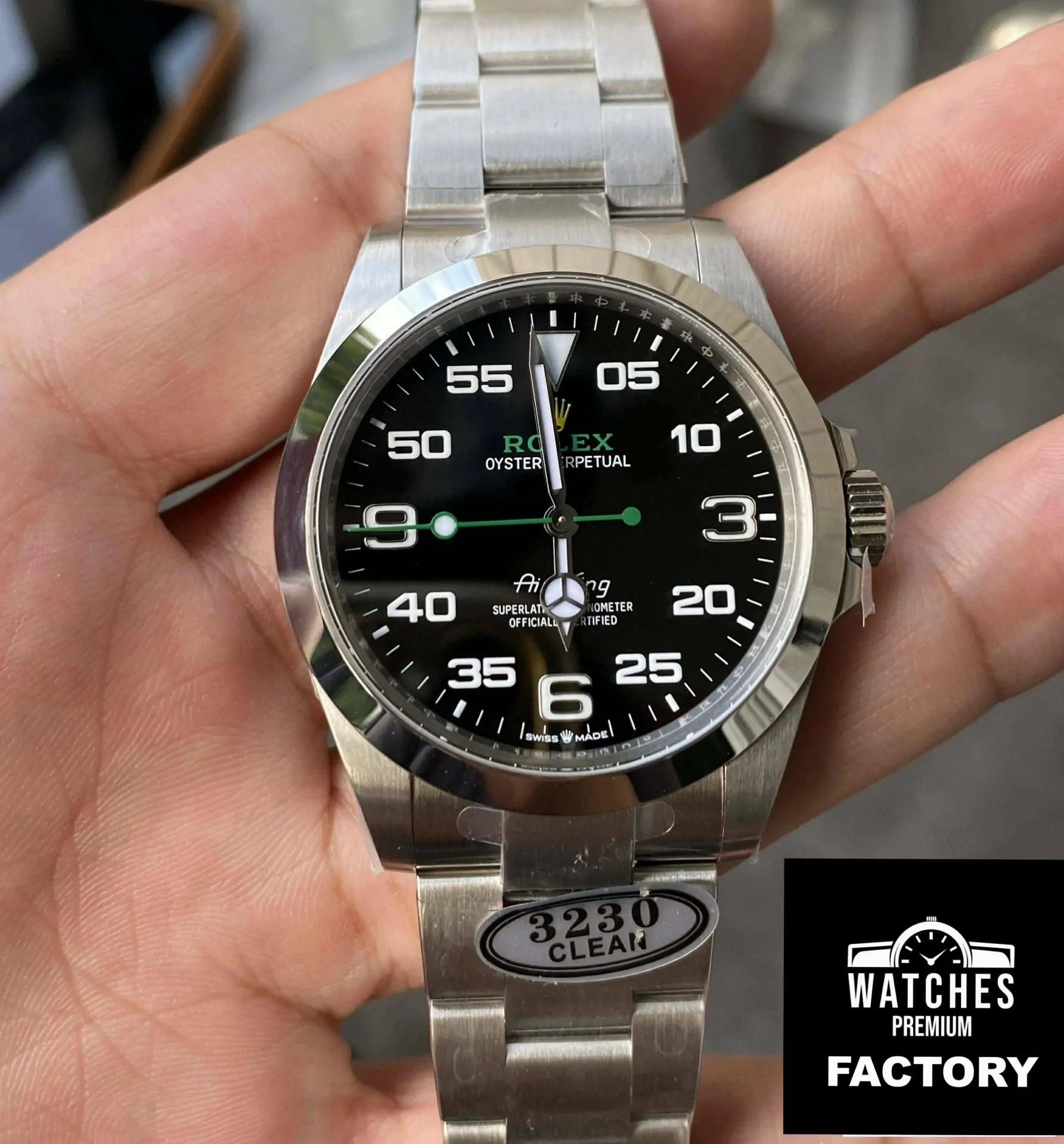 Rolex Air King M126900-0001 Clean Factory Stainless Steel Strap
