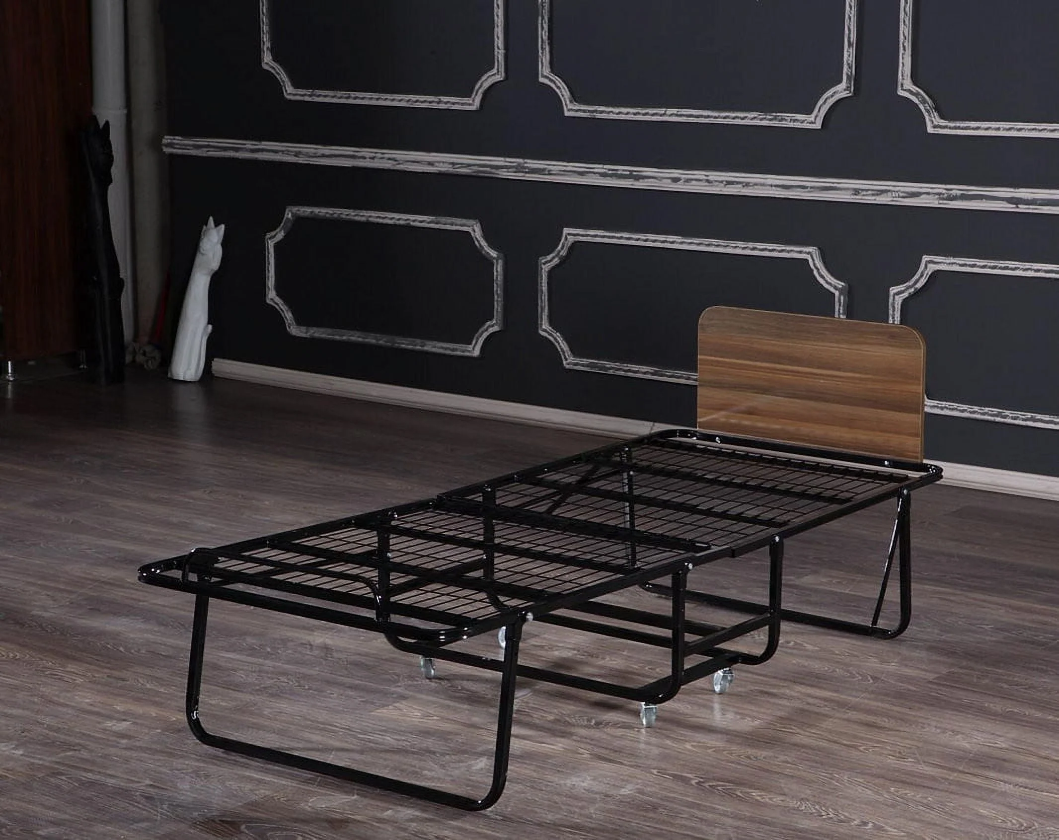 TWIN FOLDING BED W/Headboard and 6 in Mattress