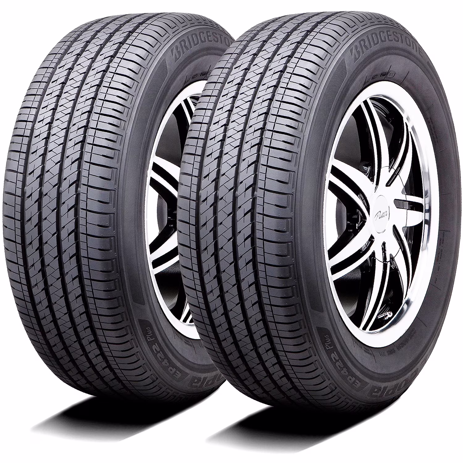 Pair of 2 (TWO) Bridgestone Ecopia EP422 Plus 195/65R15 91S (TO) A/S All-Season Tires