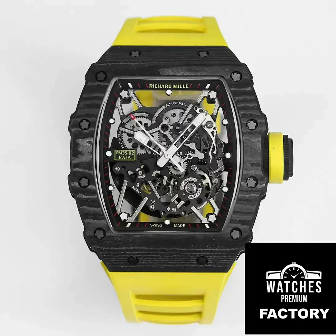 Richard Mille RM35-02 BBR Factory Yellow Strap Skeleton Dial