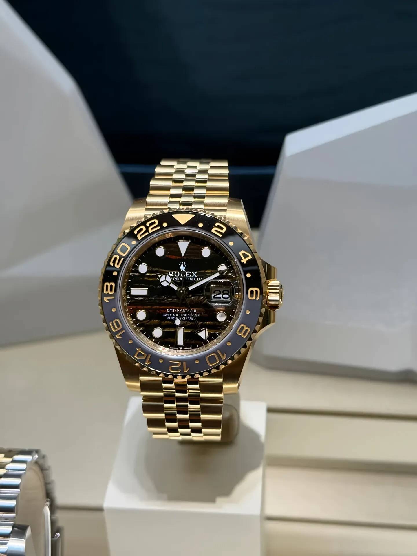 ROLEX 2025 ロレックスの機械式時計 GMTマスター II 40MM時計ソウルゴールド文字盤