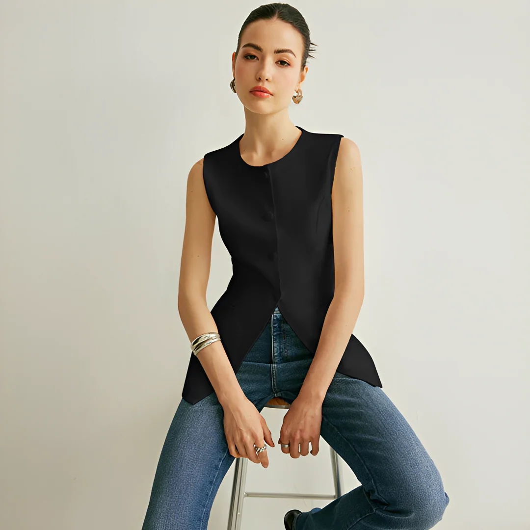 Nyla - Gilet Élégant Sans Manches