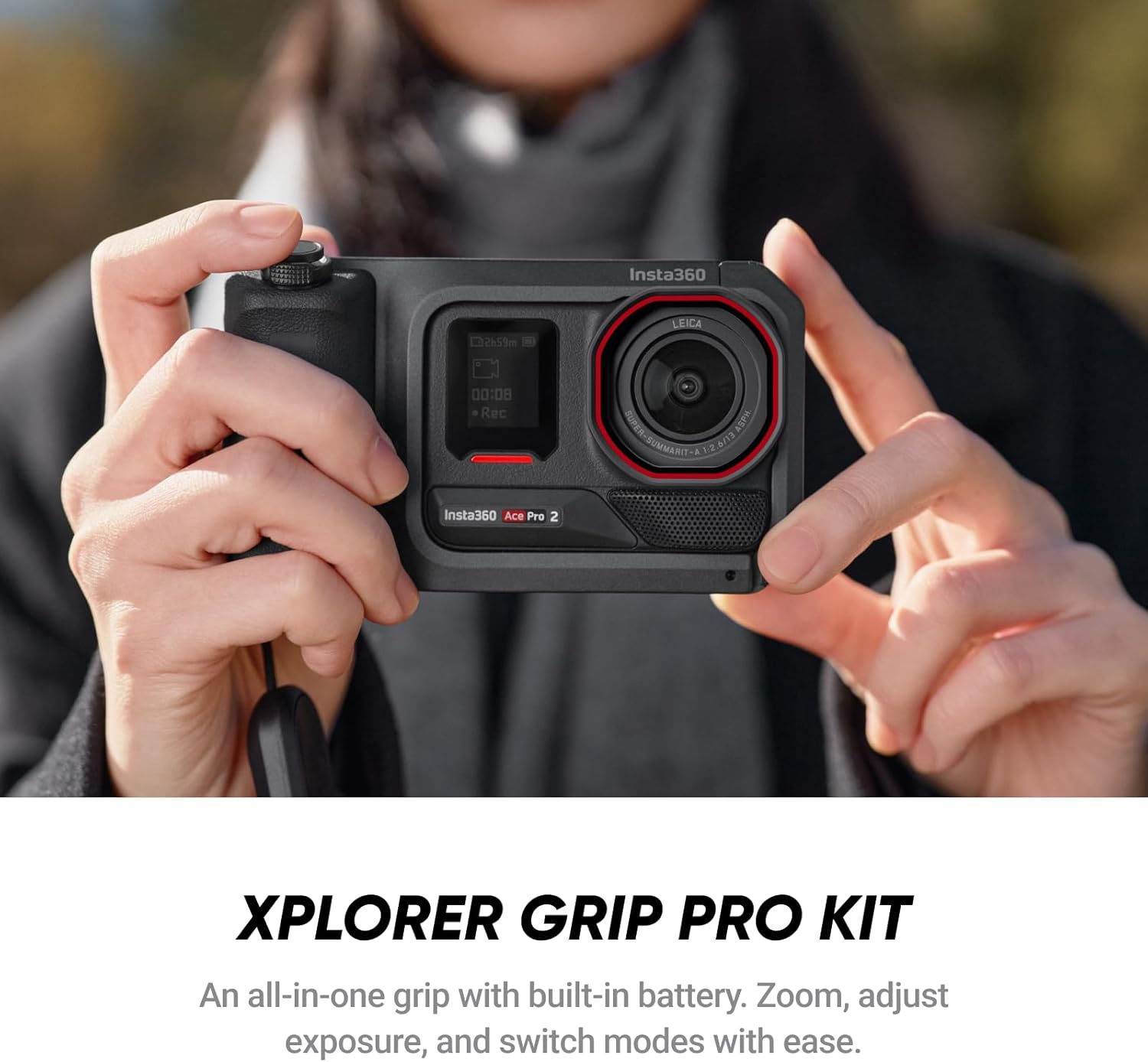 Insta360 Ace Pro 2 Flash Print Bundle - 8K Waterproof Action Camera Co-Engineered with Leica  1/1.3