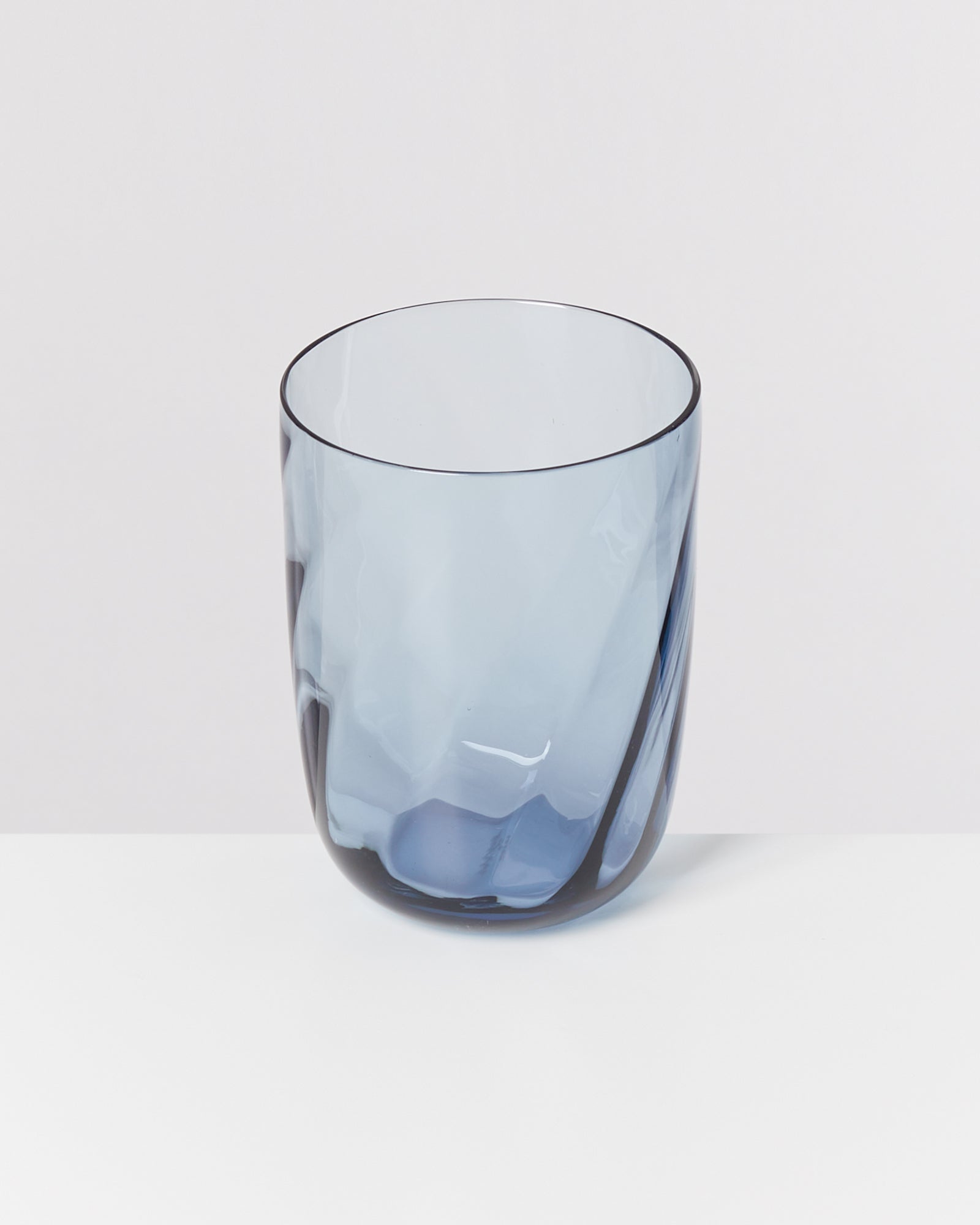 CALMA - LARGE GLASS SWIRL BLUE SET OF 4