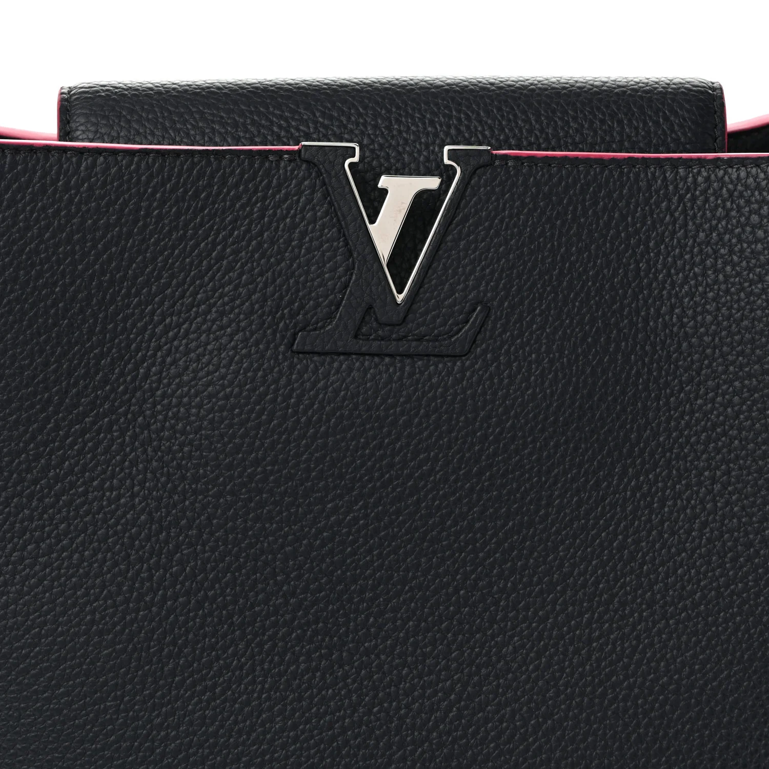 Taurillon Capucines MM Cobalt Fuchsia