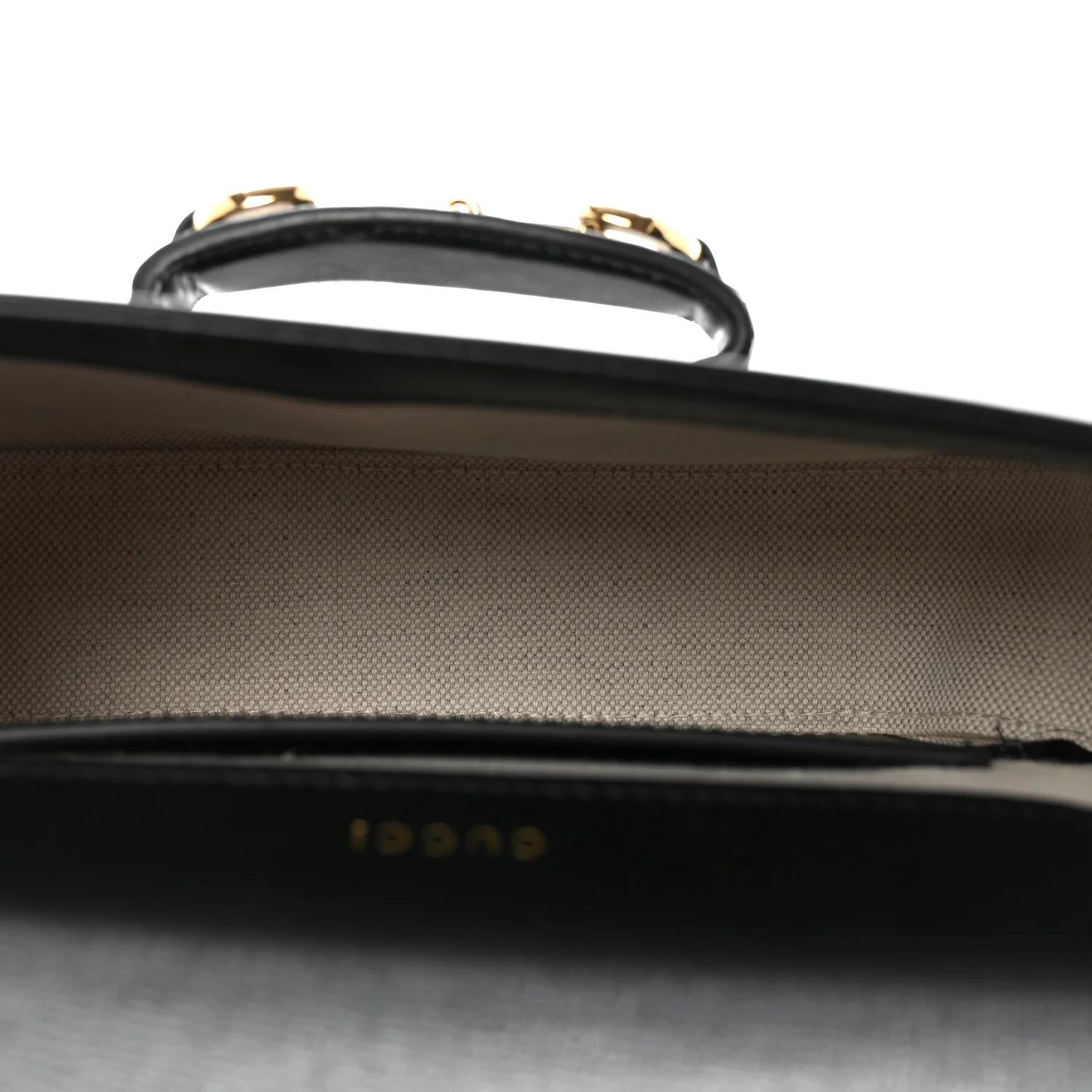 Azalea Calfskin Web Mini Horsebit 1955 Shoulder Bag Black