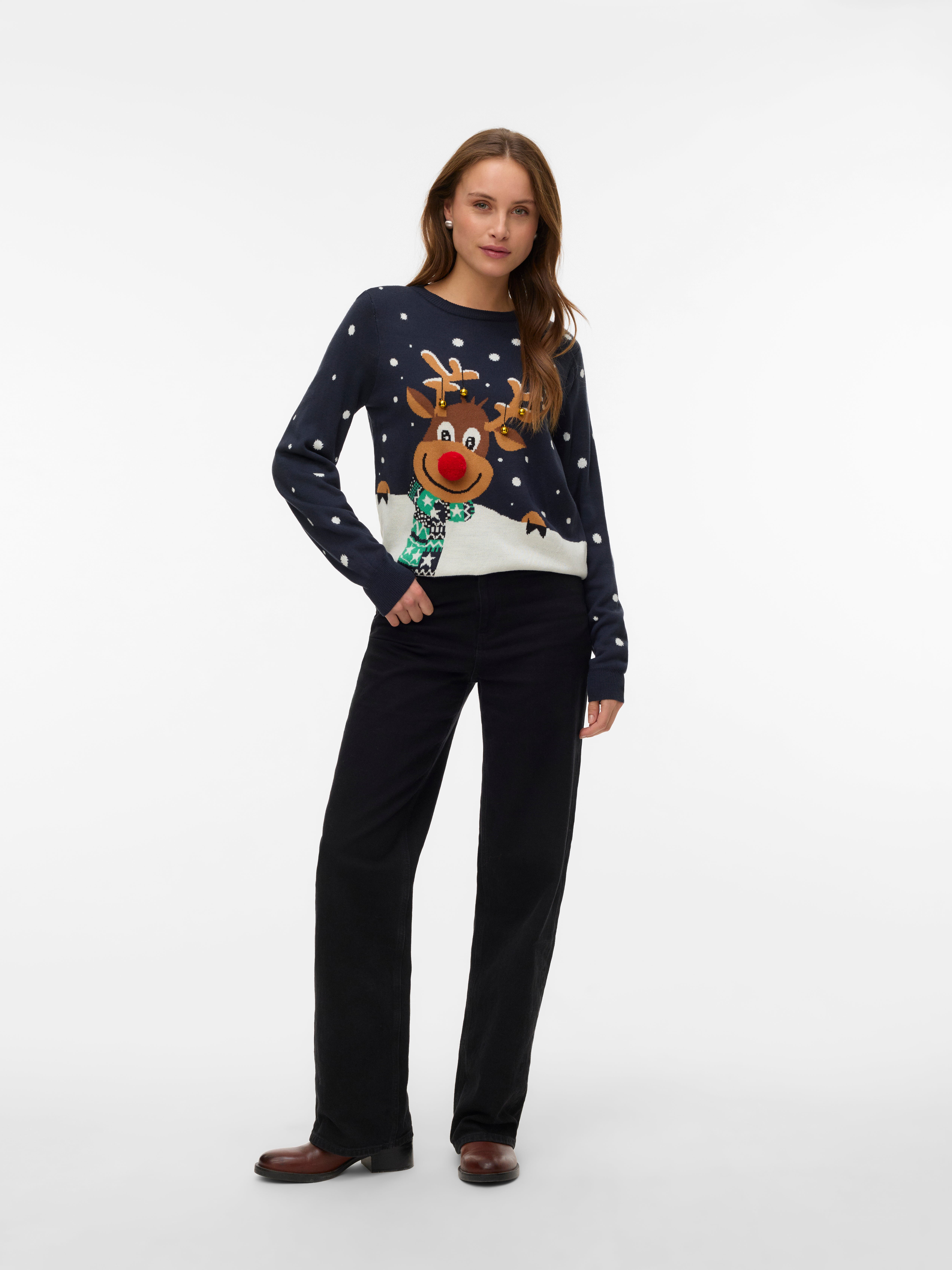 VERO MODA® VMFROSTYDEER Knitted pullover