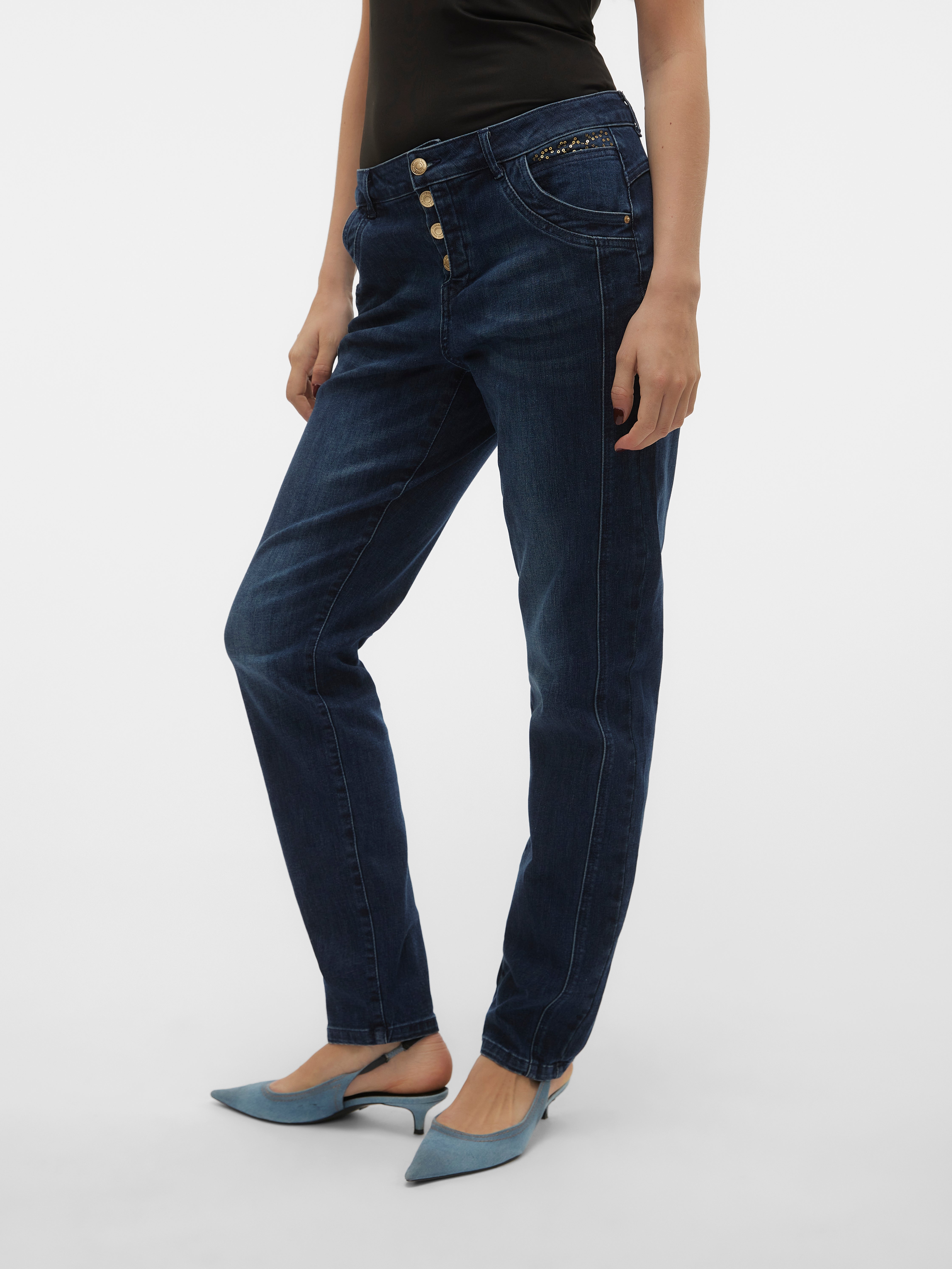VERO MODA® VMMINE Mid rise Straight Fit Jeans