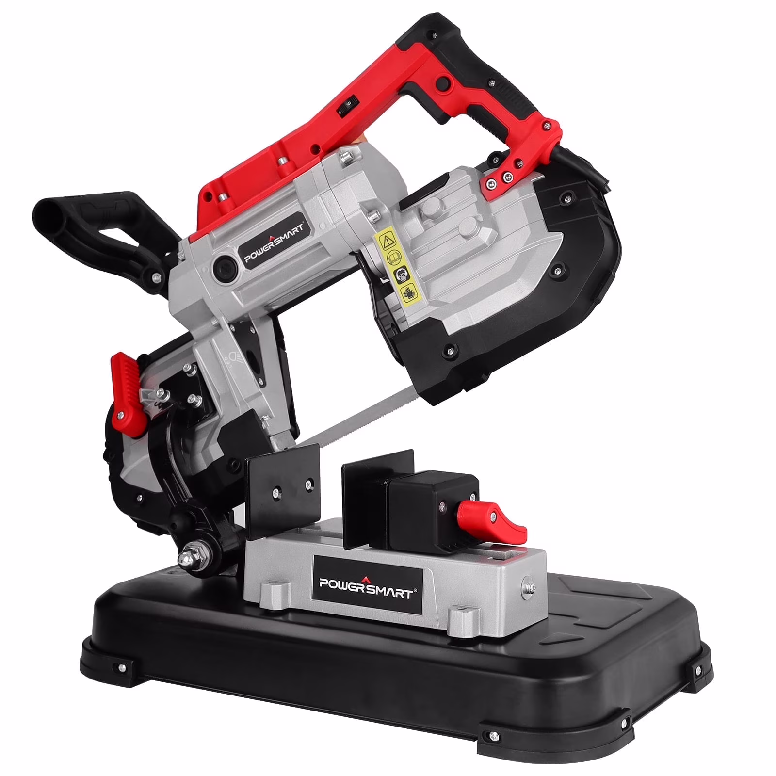 PowerSmart Electric Portable Band Saw Removable Alloy Steel Base 10 Amp Cut Precision Variable Speed