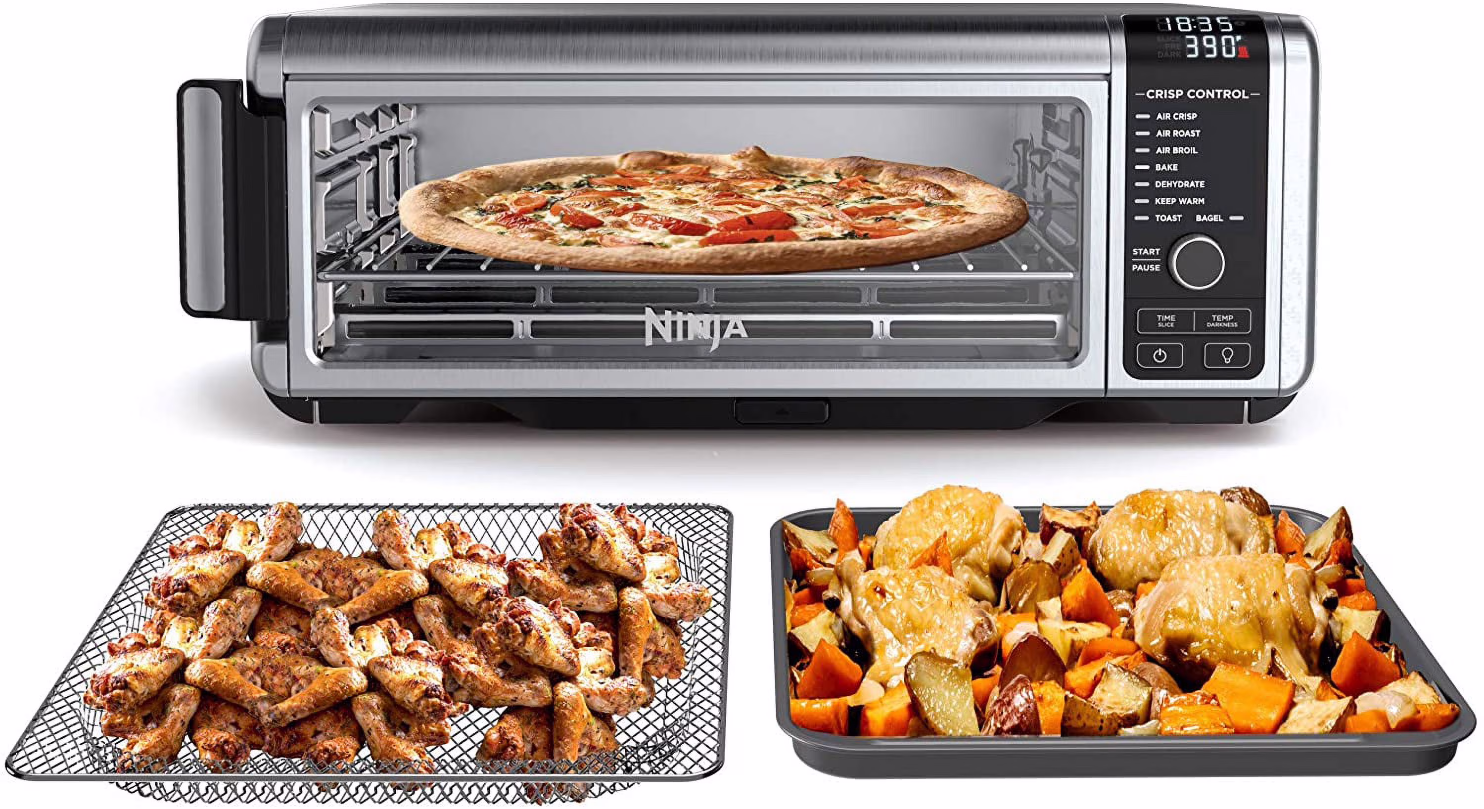 Restored Foodi SP101/FT102CO Countertop Digital Air Fry and Convection Oven (Refurbished)