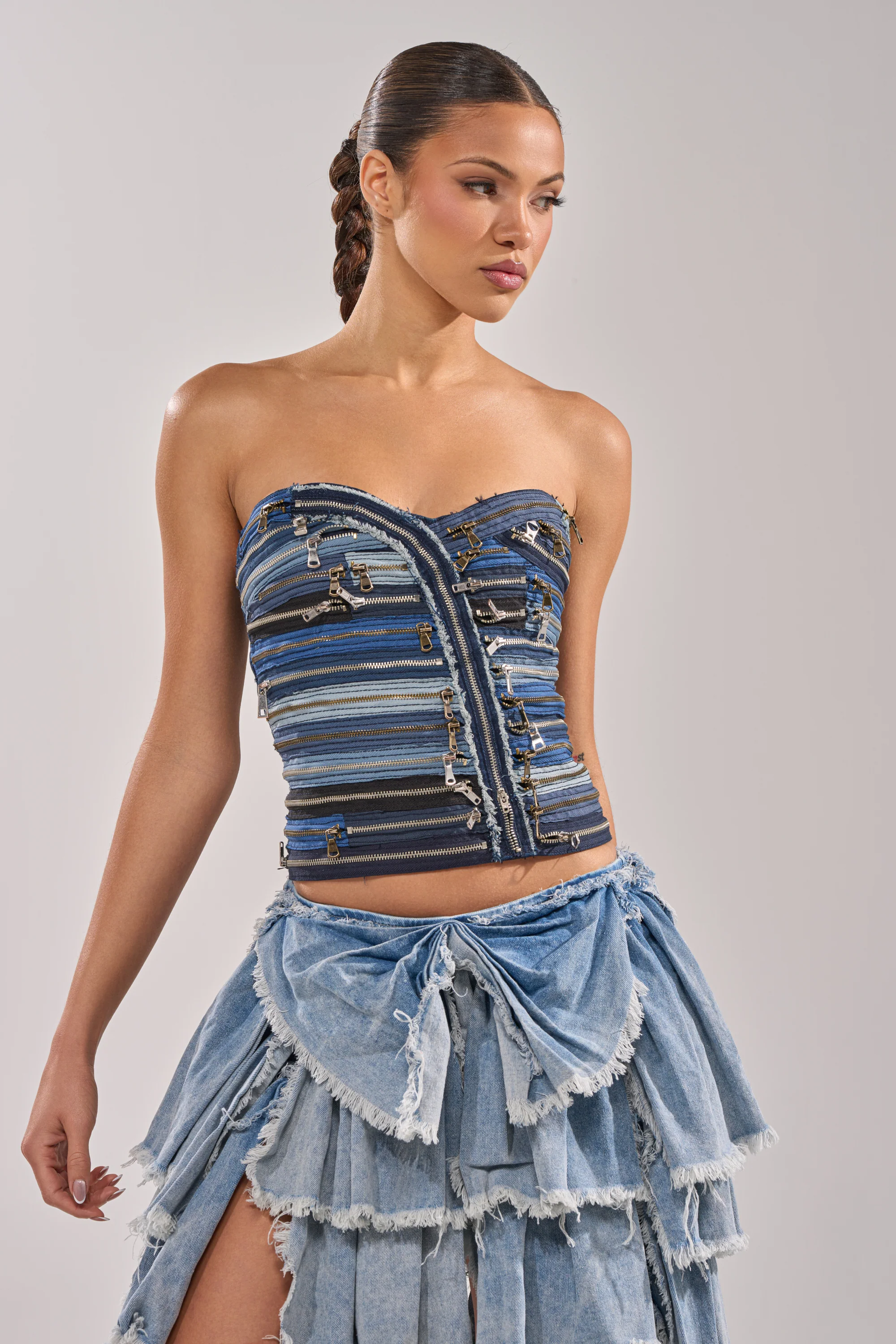 NAME YOUR GAME ZIPPER CORSET - Akira Store