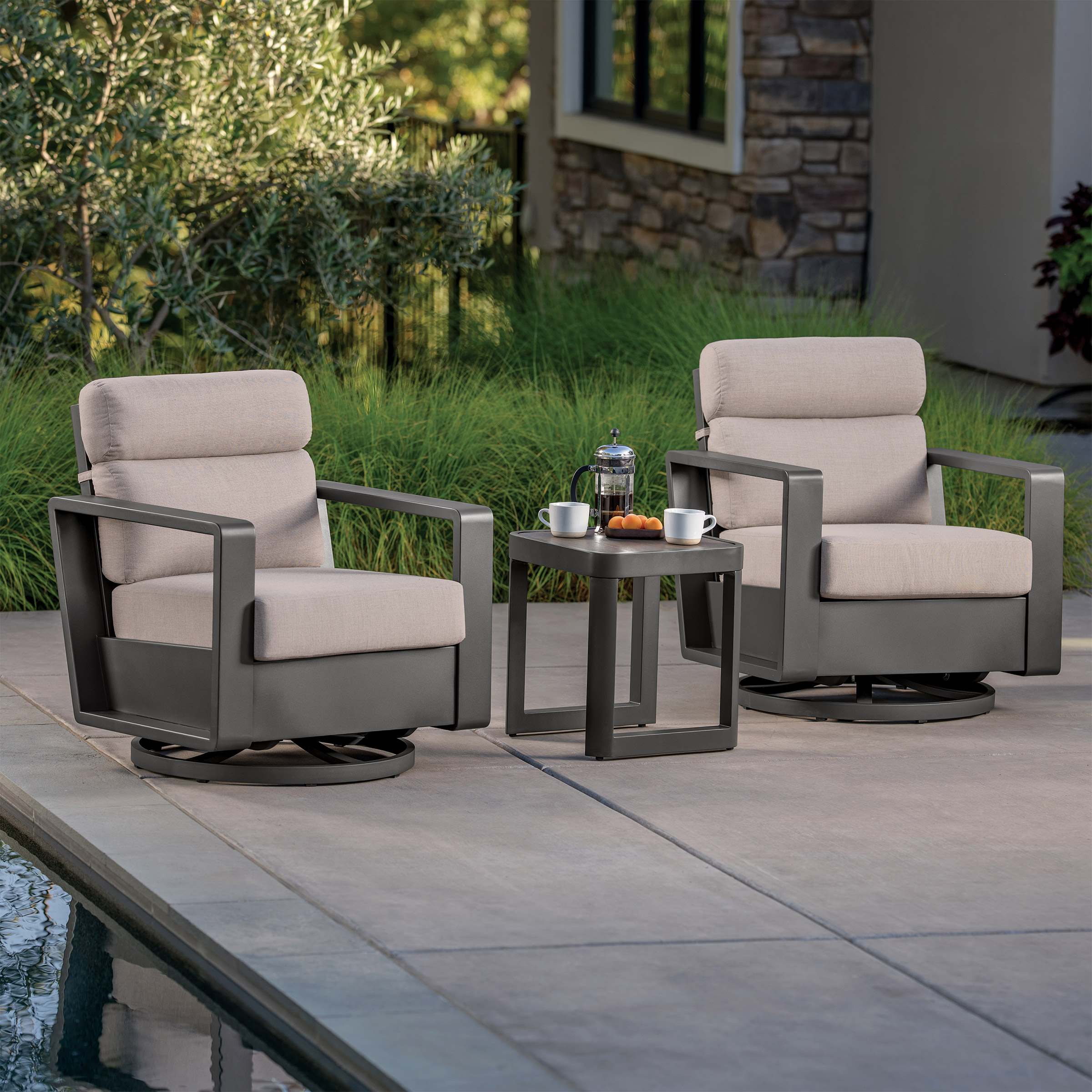 Sunvilla Alden 3 - Piece Outdoor Patio Seating Set