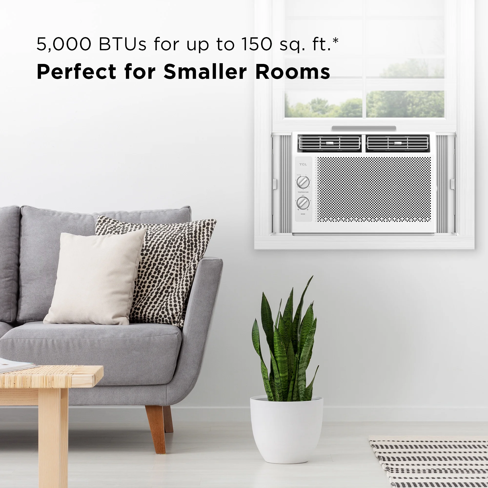 5,000 BTU Mechanical Window Air Conditioner, White, W5WM-3(White) - Image 6