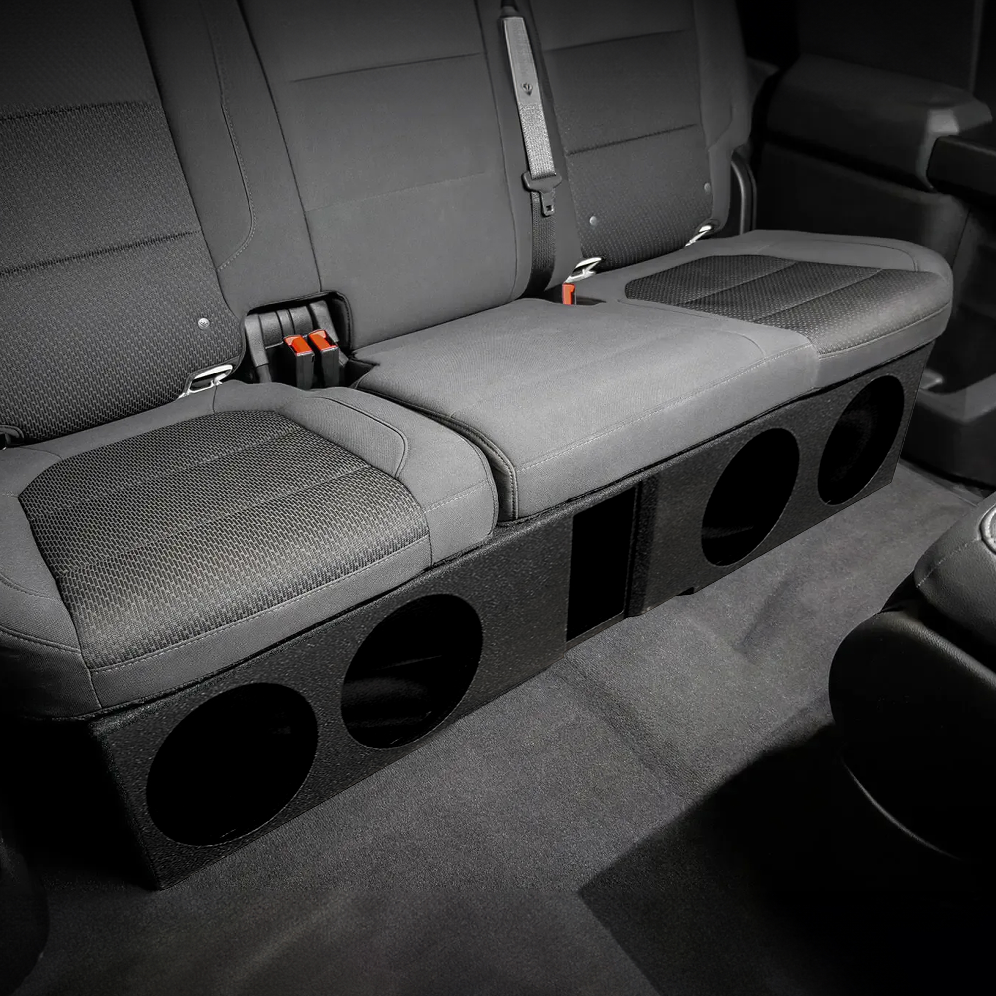 QBGMCFF0740 8 Inch Quad Port Subwoofer Box for GMC and Chevy Crew Cab - Image 5