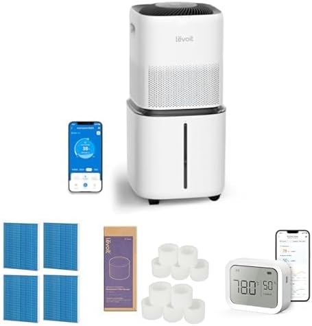 Superior 6000S Smart Evaporative Humidifiers for Home Whole House up to 3000ft², 6 Gal, Last 72-Hour, Premium Filter, Dry Mode, Wheels & Water Fill Hose & Foldable Storage - Quiet Sleep Mode