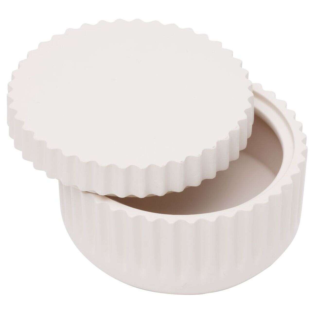 Porte-savon plastique rose effet rainuré Ø7,5xH9,5cm