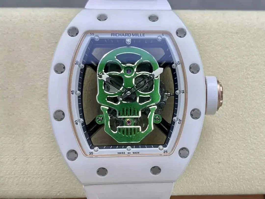 Richard Mille RM52-01 YS Factory Green White Tourbillon Dial