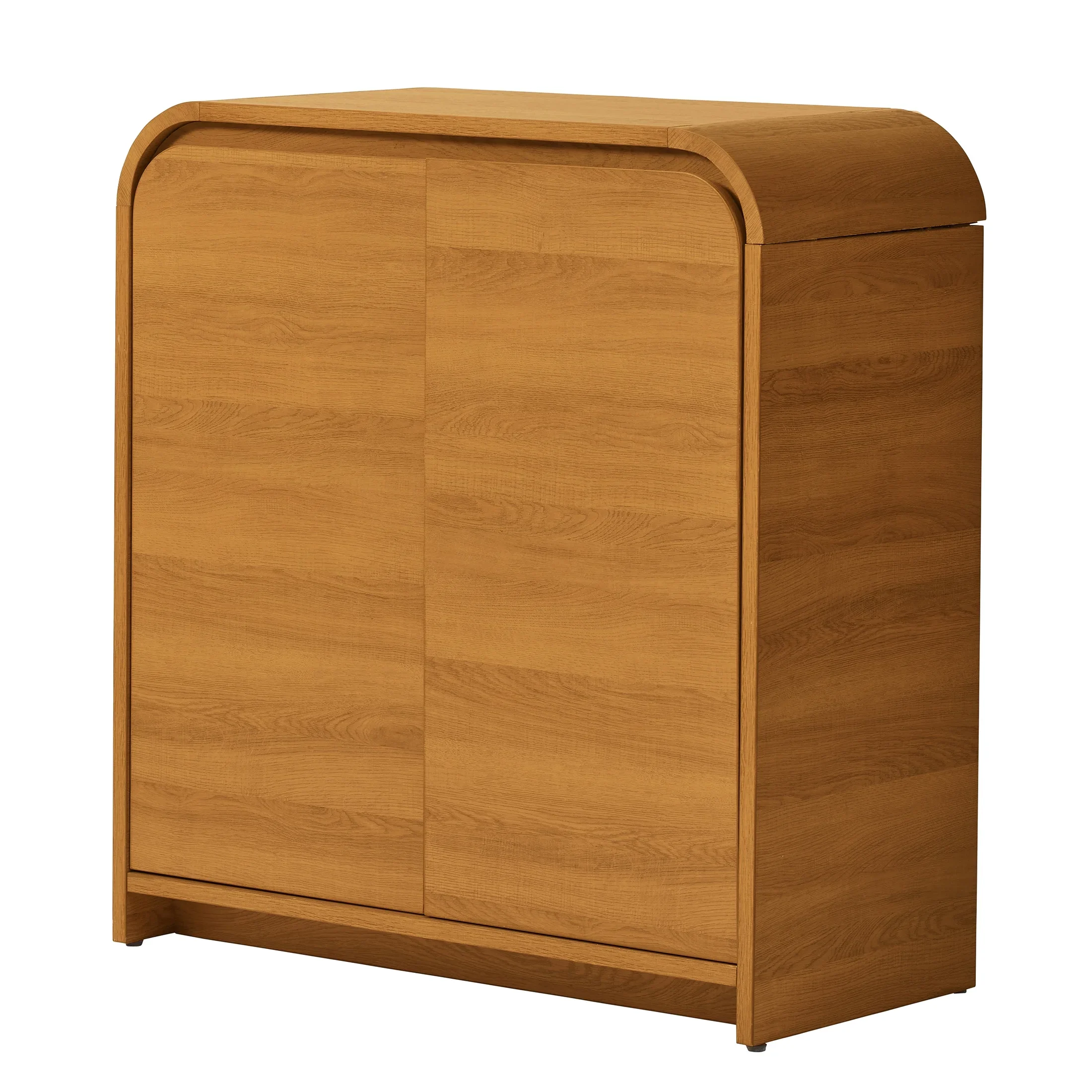 Better Homes & Gardens Juliet Curved Accent Cabinet, Warm Honey