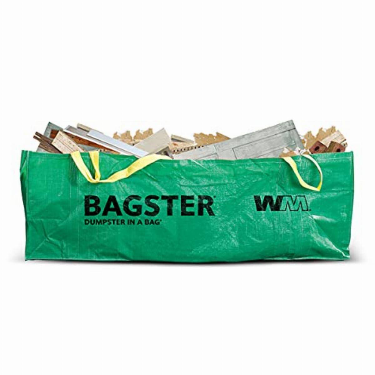 Bagster 3cuyd Dumpster in A Bag Holds Up to 3,300 lb, Green