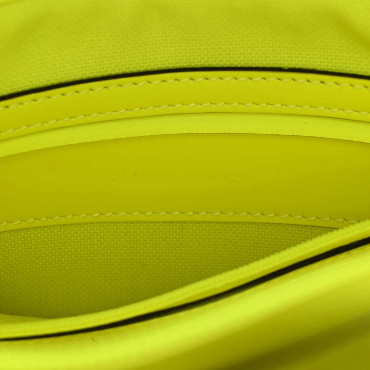 Rubber Effect Monogram GG Crossbody Bag Fluorescent Yellow