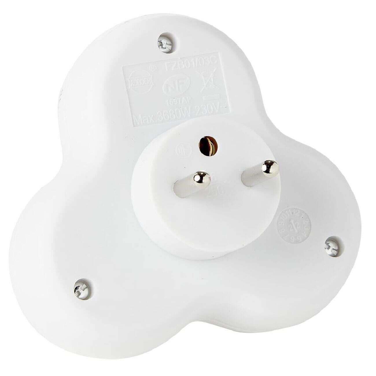 Multiprise triplite triangulaire 3x 16A