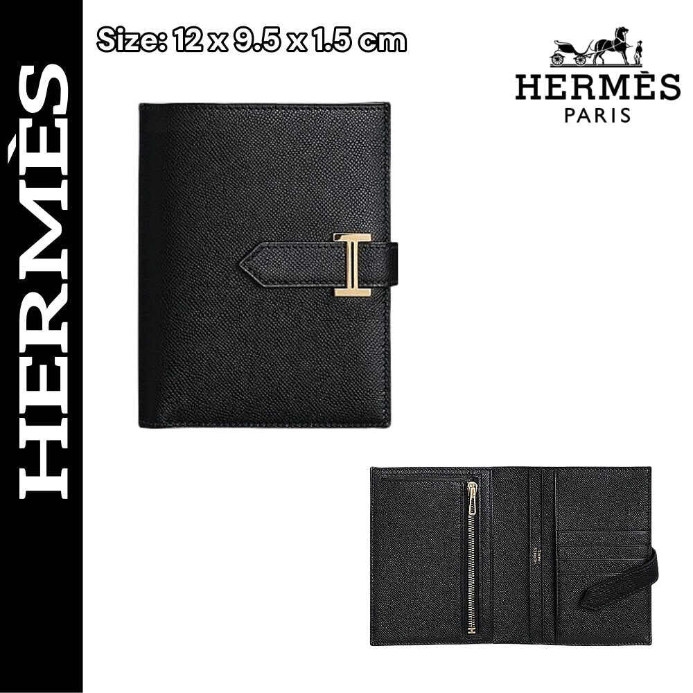 【エルメス】入手困難☆短い折りたたみ財布 希少な入荷☆黒